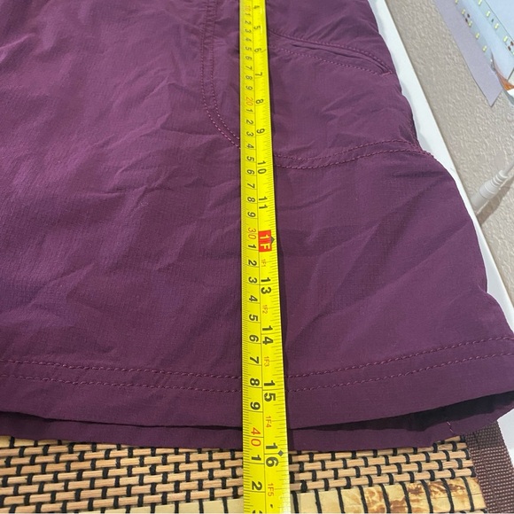 Athleta Rip Stop Skort Sangria Size 4 Hiking Travel Sporty Stretch Breathable - Picture 13 of 13
